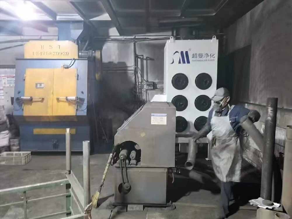 7.5千瓦除尘器应用打磨车间案例